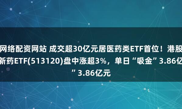网络配资网站 成交超30亿元居医药类ETF首位！港股创新药ETF(513120)盘中涨超3%，单日“吸金”3.86亿元